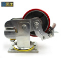 5 inch heavy duty spring loaded casters with brake